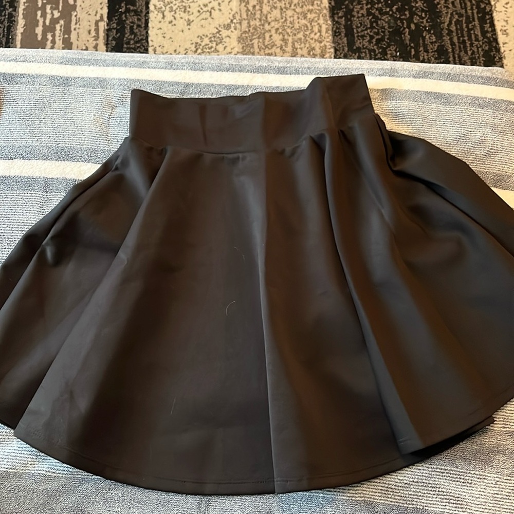 Flared mini skater skirt